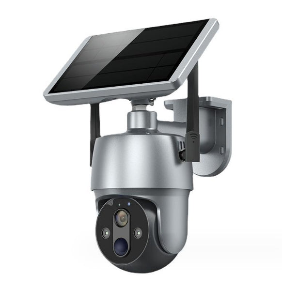 Solar 360-degree Surveillance Camera With Full Color Night Vision