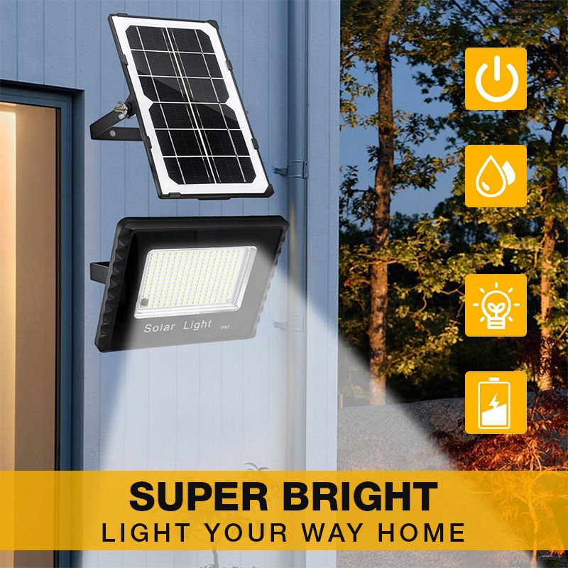 Pousbo Waterproof Solar-Powered Outdoor Lamp For Backyard Lighting