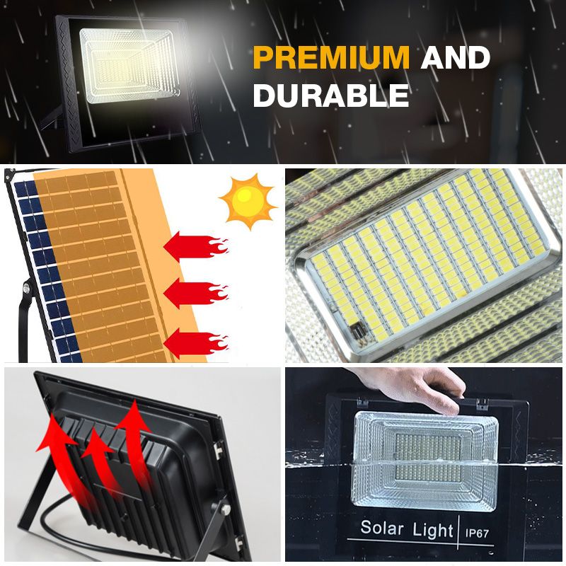 Pousbo Waterproof Solar-Powered Outdoor Lamp For Backyard Lighting