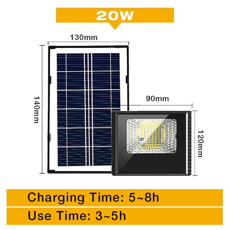 Pousbo Waterproof Solar-Powered Outdoor Lamp For Backyard Lighting