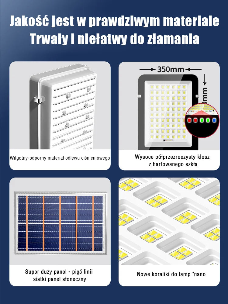 Super Bright Solar Street Lamp Waterproof Outdoor Lighting
