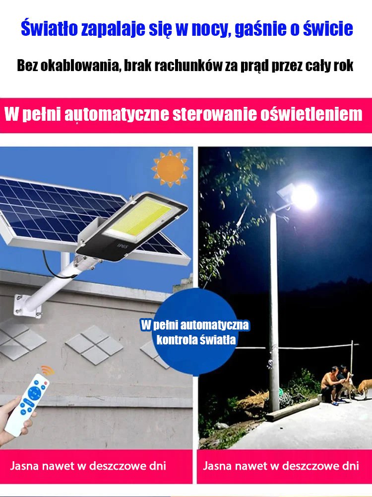 Super Bright Solar Street Lamp Waterproof Outdoor Lighting