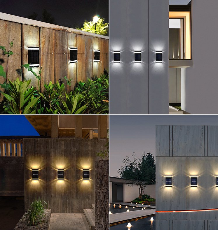 Wireless Solar Wall Lamp LED Outdoor Garden Light Bright