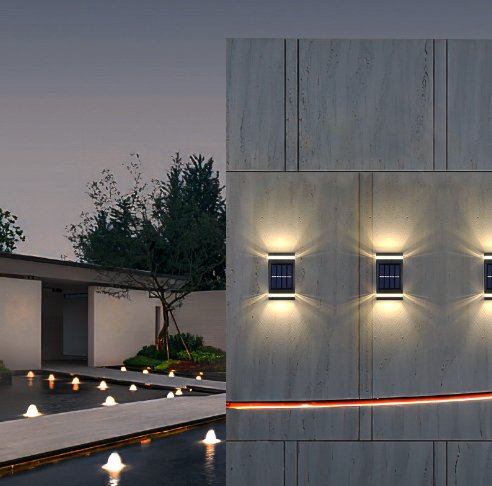 Wireless Solar Wall Lamp LED Outdoor Garden Light Bright