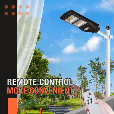Pousbo 60W Solar LED Street Light 2000 Lumen Outdoor Lamp