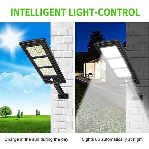 Mintiml LED Solar Street Light With Remote Control Outdoor Lighting