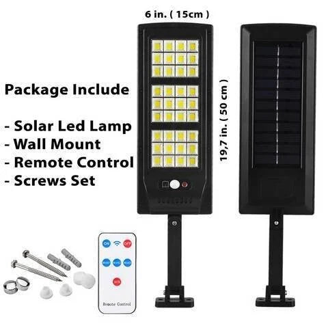 Mintiml LED Solar Street Light With Remote Control Outdoor Lighting