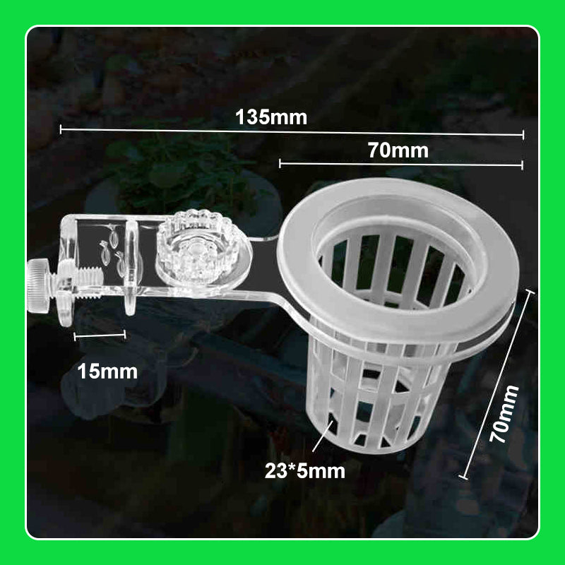 Multi-use Transparent Hydroponic Plant Basket For Growing