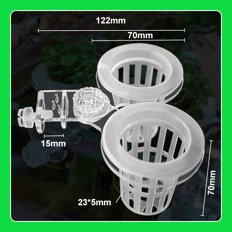 Multi-use Transparent Hydroponic Plant Basket For Growing