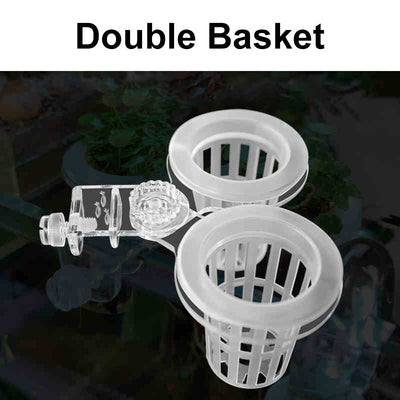 Multi-use Transparent Hydroponic Plant Basket For Growing