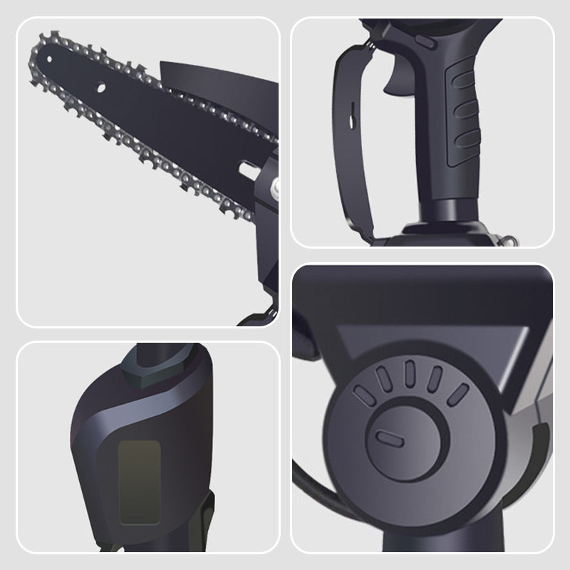 Cordless Pole Saw With Mini Chainsaw Function For Easy Pruning