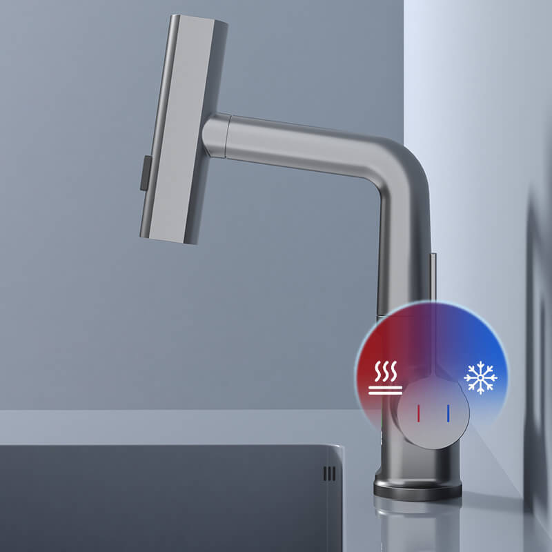 Pull-out Kitchen Faucet With Digital Display And Adjustable Lift