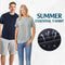 Breathable Waffle Knit T-Shirt Solid Color Short Sleeve