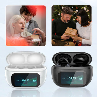 Ear Clip-on Intelligent Translation Headset With Color Screen Display