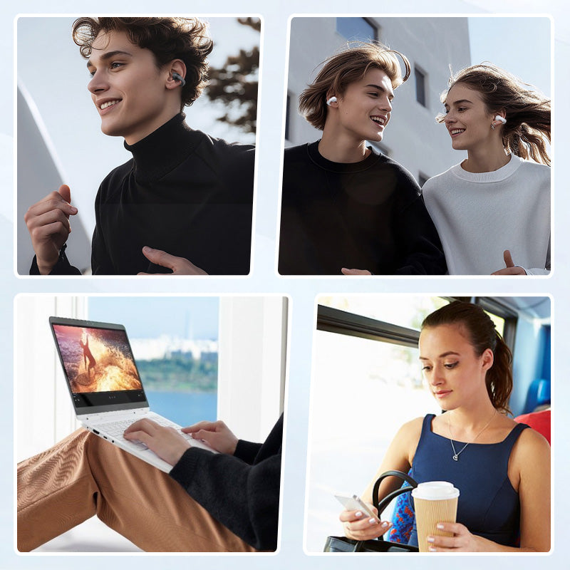 Ear Clip-on Intelligent Translation Headset With Color Screen Display