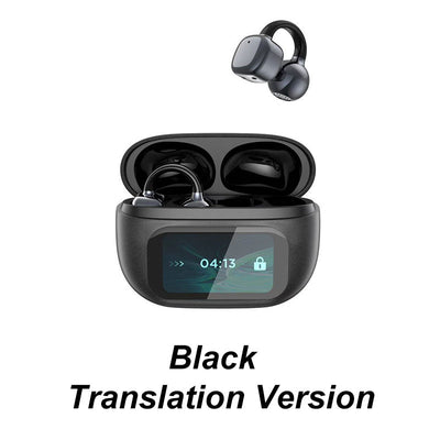Ear Clip-on Intelligent Translation Headset With Color Screen Display