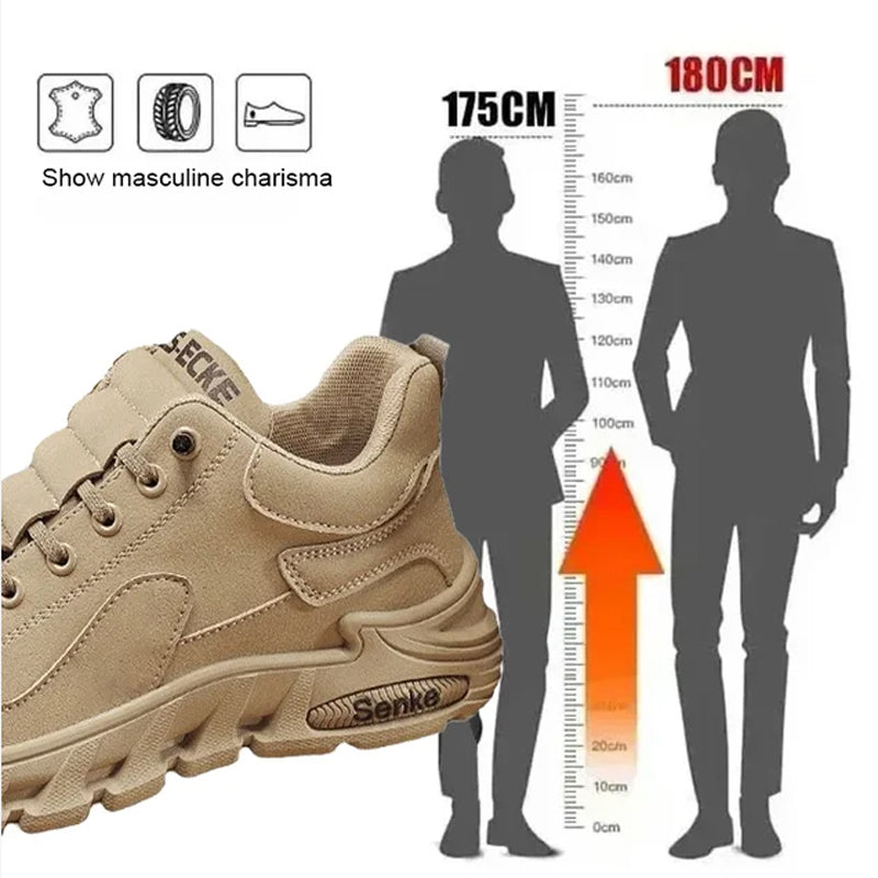 Men's Casual Walking Shoes Thick Sole Non Slip Comfort Sneakers
