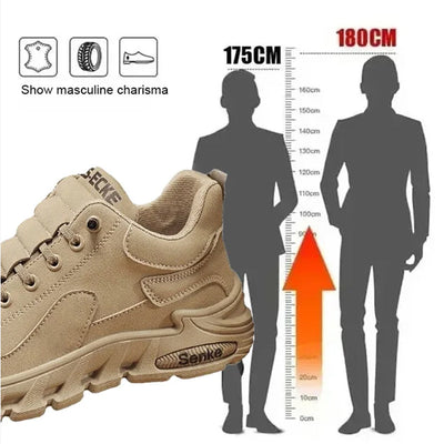 Men's Casual Walking Shoes Thick Sole Non Slip Comfort Sneakers