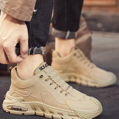 Men's Casual Walking Shoes Thick Sole Non Slip Comfort Sneakers