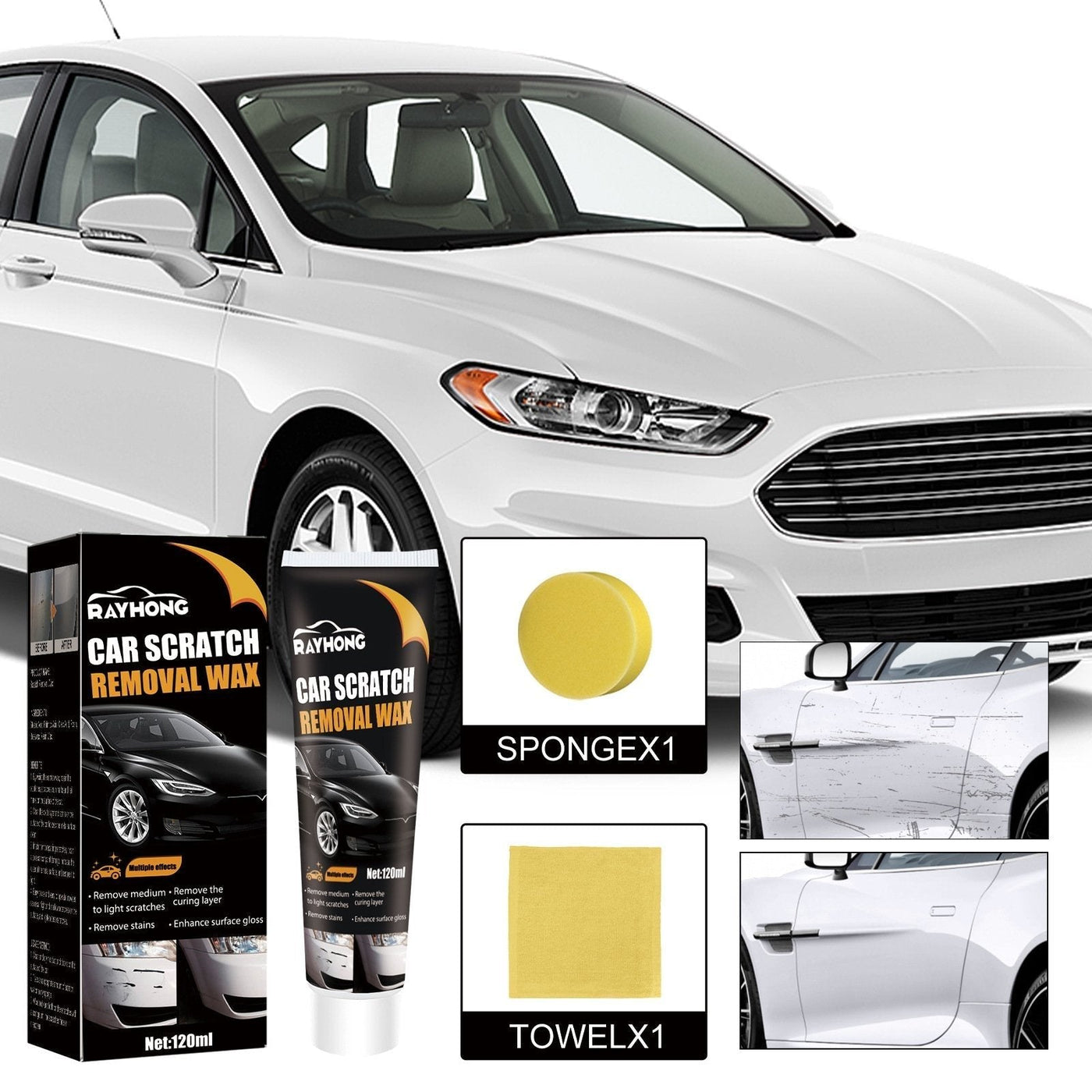 Car Scratch Repair Wax Effective Scratch Remover For Cars