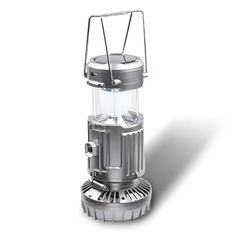 Solar Camping Light And Fan Portable Adventure Combo