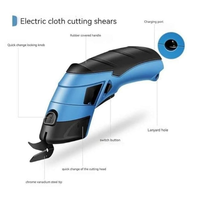 Portable Rechargeable Electric Scissors Handheld Cutting Tool