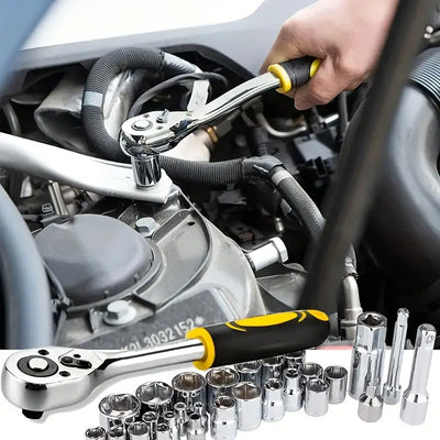 108 PCS Mechanic Tool Set For Auto Household Repair And Maintenance