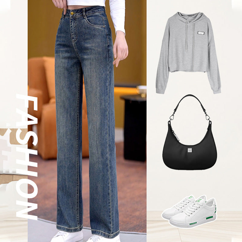 Women’s Loose Fit Straight Jeans Comfortable Stylish Casual Denim