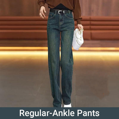 Women’s Loose Fit Straight Jeans Comfortable Stylish Casual Denim