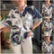 Women's Printed Blouse Casual Stand Collar Stylish Top