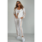 Women's Striped Hooded Casual Suit With Drawstring Leisure Style