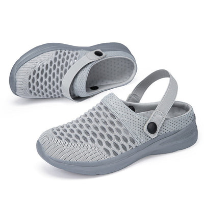 Breathable Mesh Sandals Lightweight Comfortable Half Slip On Shoes