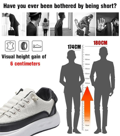 Men's Leather Casual Shoes With Thick Durable Soles