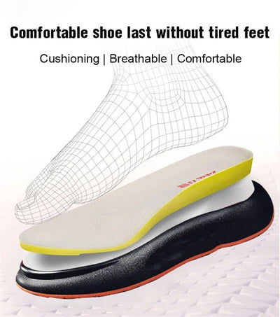 Men's Leather Casual Shoes With Thick Durable Soles