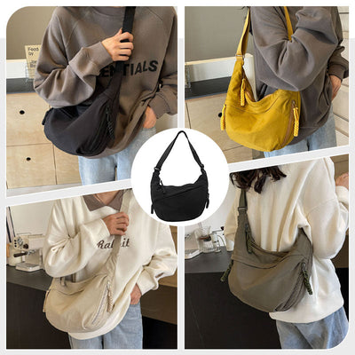 Unisex Large Capacity Crossbody Bag Spacious Durable Everyday Use