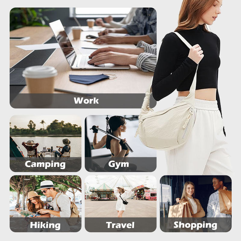Unisex Large Capacity Crossbody Bag Spacious Durable Everyday Use