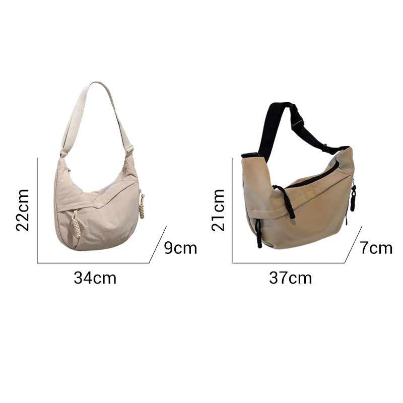 Unisex Large Capacity Crossbody Bag Spacious Durable Everyday Use