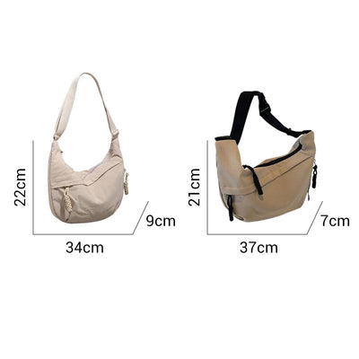 Unisex Large Capacity Crossbody Bag Spacious Durable Everyday Use
