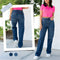High Rise Cargo Wide Leg Stretch Jeans For Women Stylish Fit
