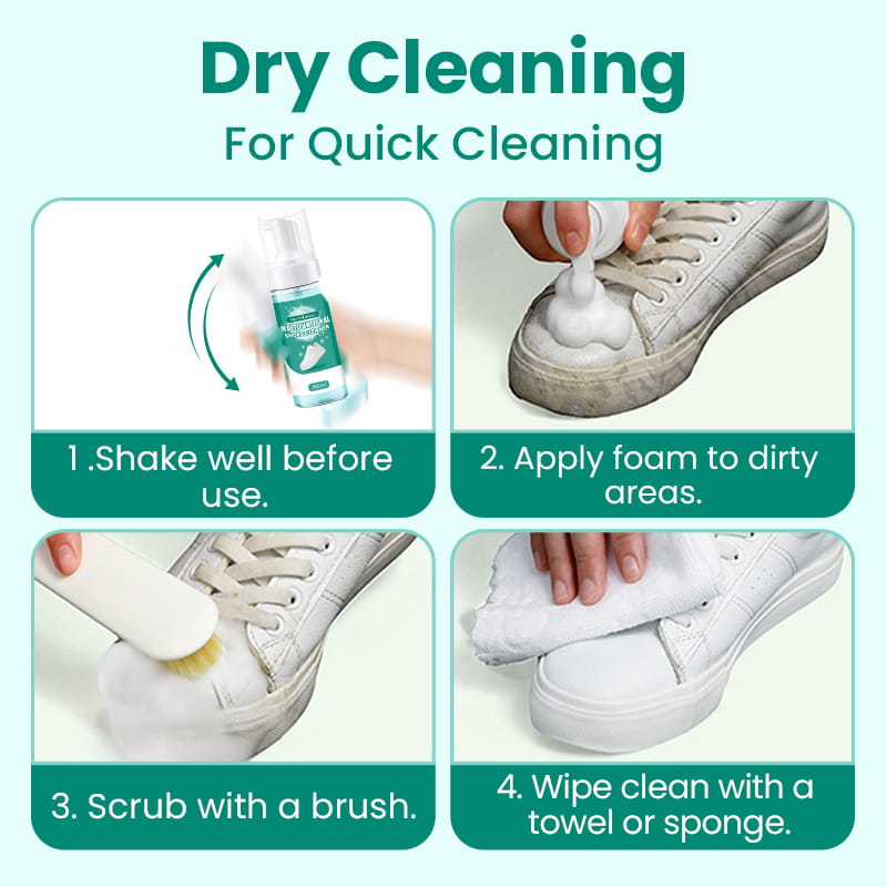 Multifunctional Mild Shoes Cleaner Effective For All Shoe Types
