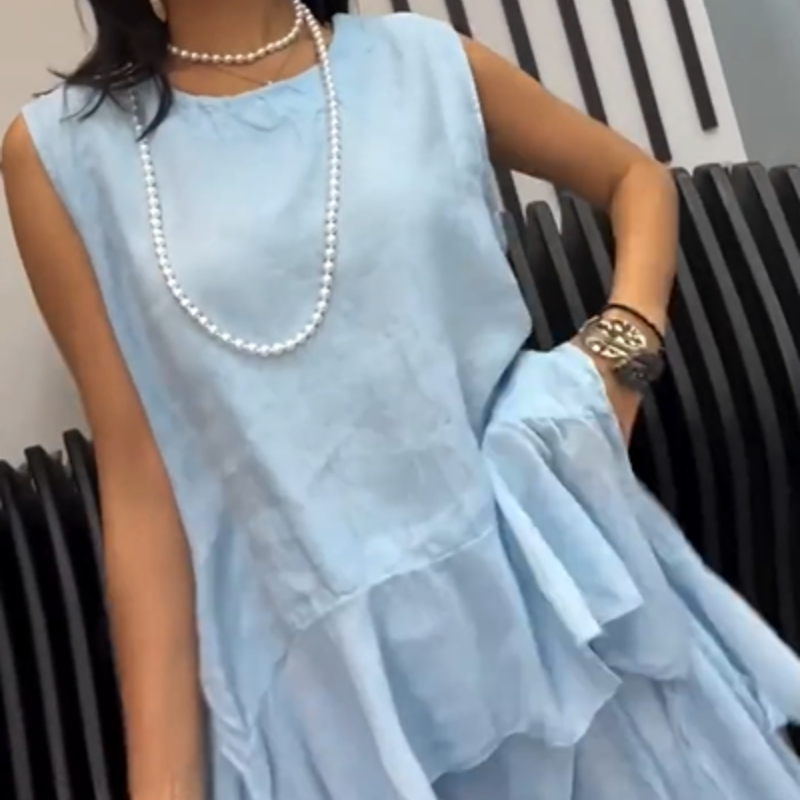 Women’s Two-Piece Set Sleeveless Top And Wide Leg Pants