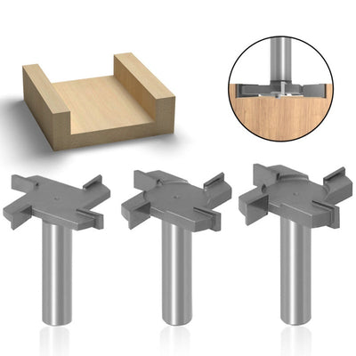 T-shaped Grooving Milling Cutter 4-Flute Precision Tool