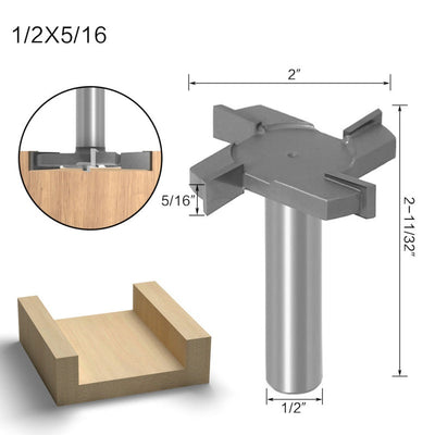 T-shaped Grooving Milling Cutter 4-Flute Precision Tool