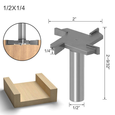 T-shaped Grooving Milling Cutter 4-Flute Precision Tool