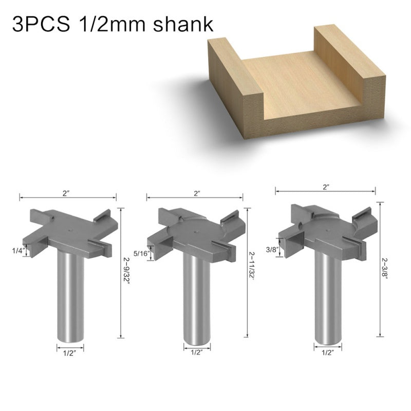 T-shaped Grooving Milling Cutter 4-Flute Precision Tool