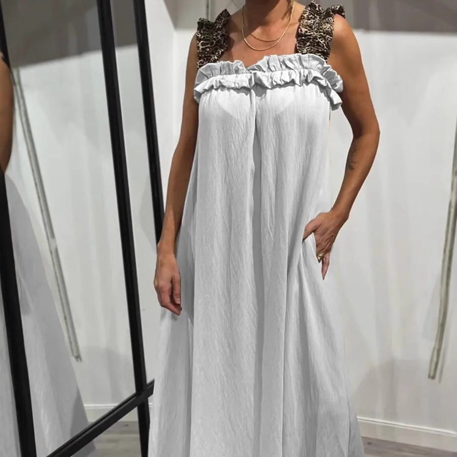 Women's Casual Sleeveless Maxi Dress With Pockets Lightweight Summer