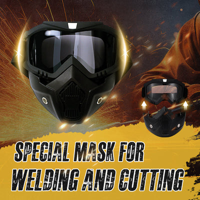 Full Face Goggles Detachable HD Anti-Fog Anti-Glare UV Protection