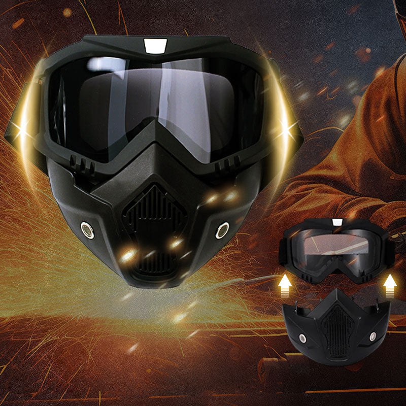 Full Face Goggles Detachable HD Anti-Fog Anti-Glare UV Protection