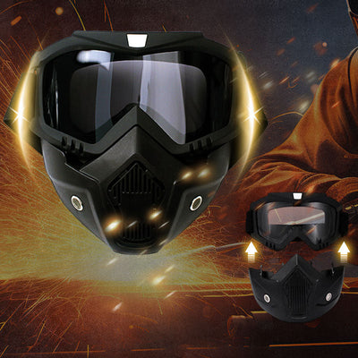 Full Face Goggles Detachable HD Anti-Fog Anti-Glare UV Protection