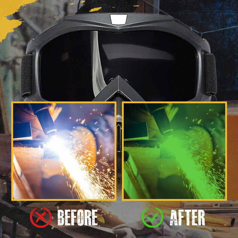 Full Face Goggles Detachable HD Anti-Fog Anti-Glare UV Protection